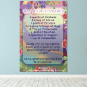 友情レシピ キャンバスプリント (インサイチュ (ウッドフロア))