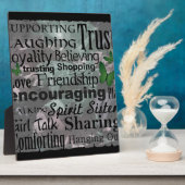 友情ワードアート フォトプラーク (側面)