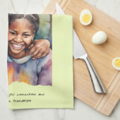 友情前向き肯定 キッチンタオル (四つ折り)