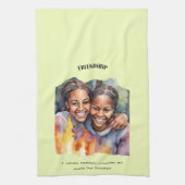 友情前向き肯定 キッチンタオル (縦)