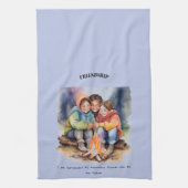 友情前向き肯定 キッチンタオル (縦)