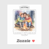 友情前向き肯定 シール (シート)