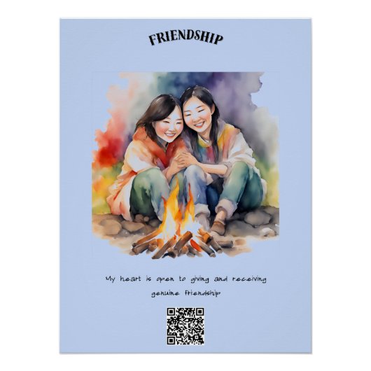友情前向き肯定 ポスター (正面)