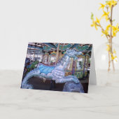 友情回転木馬ドラゴン カード (黄色い花)