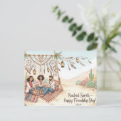 友情国際的の日はがき ポストカード (スタンド正面)