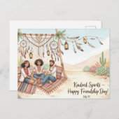 友情国際的の日はがき ポストカード (正面/裏面)