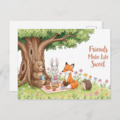 友情国際的の日はがき ポストカード (正面/裏面)