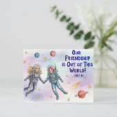 友情国際的の日はがき ポストカード (スタンド正面)