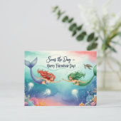 友情国際的の日はがき ポストカード (スタンド正面)