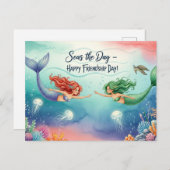 友情国際的の日はがき ポストカード (正面/裏面)