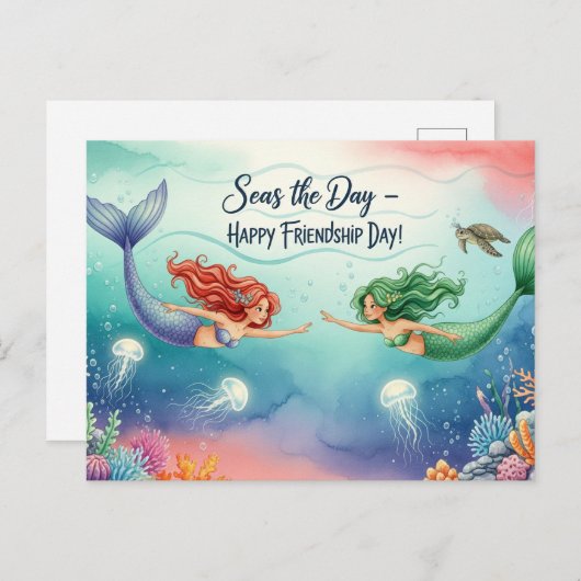 友情国際的の日はがき ポストカード (正面/裏面)