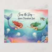 友情国際的の日はがき ポストカード (正面)