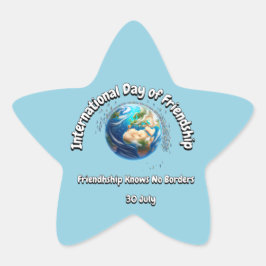 友情国際的の日。いや縁ど。 星シール