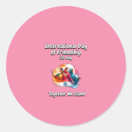友情国際的の日。 ラウンドシール
