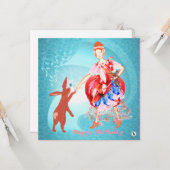 友情大切ウサギプリンセスカード カード (正面/裏面インサイチュ)