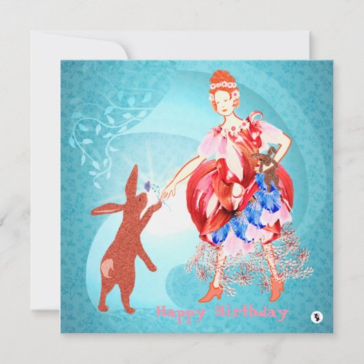 友情大切ウサギプリンセスカード カード (正面)