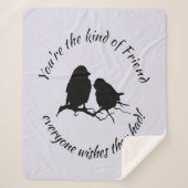 友情引用文みんなの希望する友人の種類 シェルパブランケット (正面)