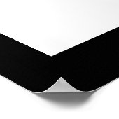 友情引用文白黒グッドフレンズハート ポスター (角)