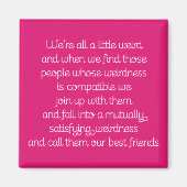 友情引用文磁石 マグネット (正面)