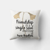 友情引用文花 クッション (裏面)