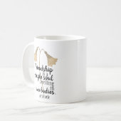 友情引用文花 コーヒーマグカップ (正面左)