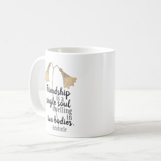 友情引用文花 コーヒーマグカップ (正面左)