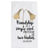 友情引用文花 スモールペーパーバッグ (裏面)