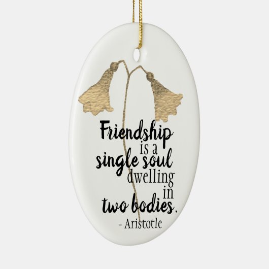 友情引用文花 セラミックオーナメント (右)