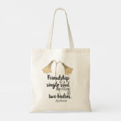 友情引用文花 トートバッグ (裏面)