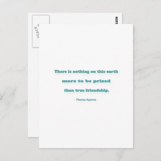 友情引用文 – この地上には何もない… ポストカード (正面/裏面)