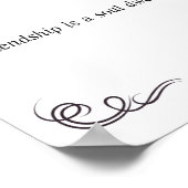 友情引用文 ポスター (角)