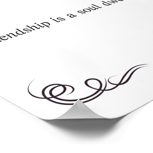 友情引用文 ポスター (角)