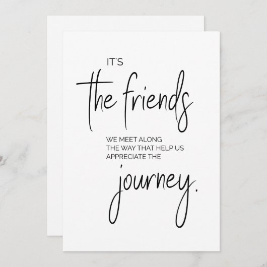 友情引用文、友人についての有意義な引用文 シーズンカード (正面/裏面)