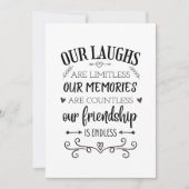 友情引用文、意味のある特別な友人の引用文 シーズンカード (正面)