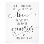 友情引用文、愛引用文家族と友人 フォトプリント            (正面)