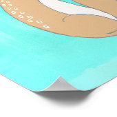 友情感動的の引用かわいい動物のスケッチ ポスター (角)