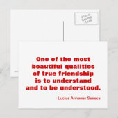 友情感動的はがき ポストカード (正面/裏面)