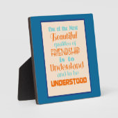 友情感動的引用文 フォトプラーク (正面)