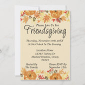 友情感謝祭への招待 招待状 (正面)