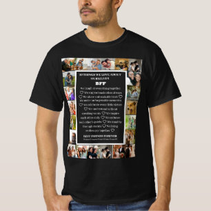 友情感謝 BFF 22 写真コラージュ Tシャツ