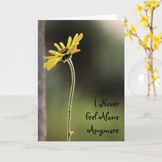 友情日カード カード (黄色い花)