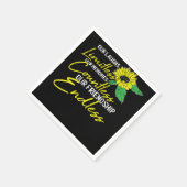 友情最高の友かわいいヒマワリBFF M スタンダードカクテルナプキン (角)