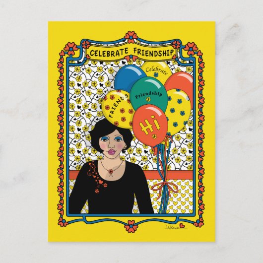 友情祝_B_ポストカード ポストカード (正面)