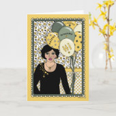 友情祝_C_あいさつ カード (黄色い花)