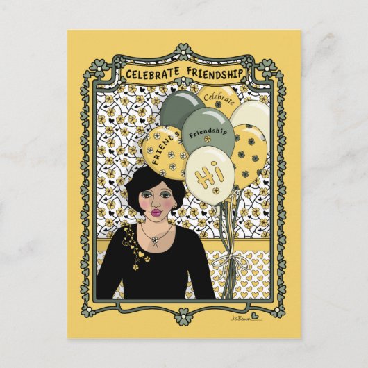 友情祝_C_はがき ポストカード (正面)