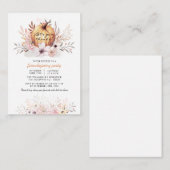 友情素朴あるフローラ紅葉カボチャ ノートカード (正面/裏面)