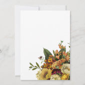 友情素朴モダン深い感謝祭のパーティー 招待状 (裏面)