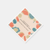 友情素朴引っ越し祝いパーティーBBQ感謝祭 スタンダードカクテルナプキン (角)