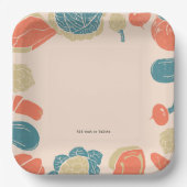 友情素朴引っ越し祝いパーティーBBQ感謝祭 ペーパープレート (正面)