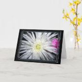 友情誕生日の願い カード (黄色い花)